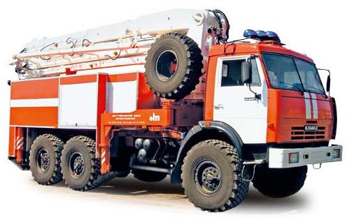 Пожарный пеноподъемник ППП-21 (585221) (шасси КАМАЗ-43118 6х6)